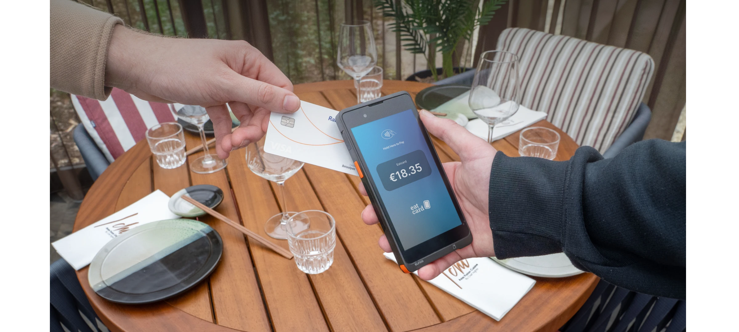 eatcard handheld betalen aan tafel 1200 1